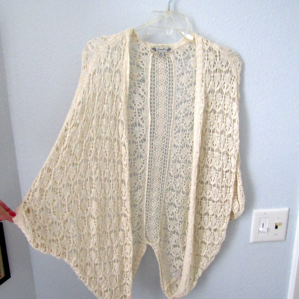 Poofi Open Weave Knit Sweater Oversized